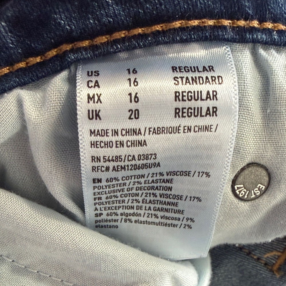 American Eagle Outfitters Women's Boot Cut Jeans - Dark Blue - Picture 4 of 7